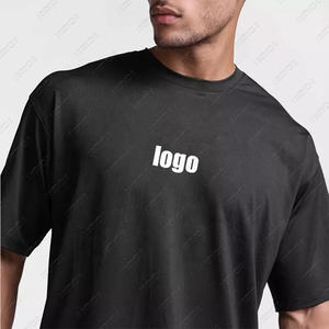High Quality Cotton Men Streetwear Gym <b>T</b>-<b>shirt</b> <b>Plain</b> <b>Black</b> Basic Sports <b>T</b> <b>Shirt</b> for Men - Product Image 2