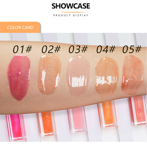 Aceite labial personalizado MLM con purpurina que cambia de color, marca privada, voluminizador, brillante, vegano, maquillaje de belleza, cosmético. - Product Image 6