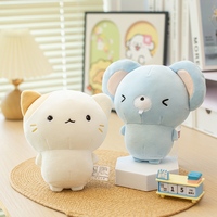 Peluches douces et moelleuses d'animaux de la forêt, adorables renards, chats et souris en peluche pour enfants