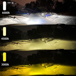 Ampoules de phare LED SFIDA <span class=keywords><strong>M1</strong></span> à trois couleurs commutables 6000K/4300K/3000K H4/H7/9005 25W 2500 Lumens Ajustement universel 18 mois - Product Image 5