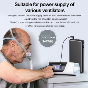 12V 24V ngân hàng điện cho máy thở 39200mAh cung cấp điện cho resmed BMC resmart dreamstation và respironics CPAP cho 13 giờ - Product Image 4