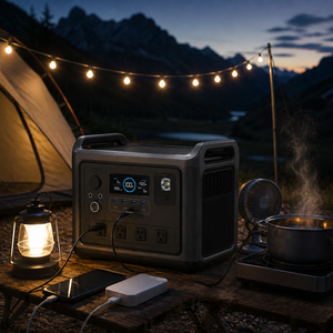 Générateur de batterie portable 1500W pour stockage d'énergie, idéal pour une utilisation en extérieur, capacité 1536Wh, parfait pour une alimentation prolongée en extérieur - Product Image 2