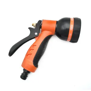 Poly 8- Pattern Hose Nozzle New Promotion Outdoor Garden Hose Nozzle Sprayer Cleaning Kit Gun