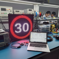 Pantalla de límite de velocidad LED 40/50/80 Señal de mensaje variable fija para límites de tráfico vial
