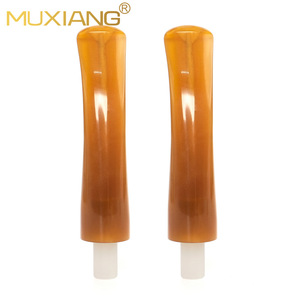 MUXIANG Acrylic Pipe Mouthpiece Bent Type Colored Reusable Smoking Accessory - Product Image 1