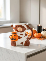 Mug à café en céramique avec un design mignon de vache des Highlands - Réutilisable, passe au lave-vaisselle et au micro-ondes, cadeau pour enfants, décoration pour la maison ou l'hôtel