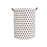 Panier sale pliable de grande taille à impression personnalisée Paniers à linge pliables en toile pliable