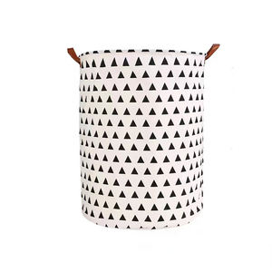 Panier sale pliable de grande taille à impression personnalisée Paniers à linge pliables en toile pliable - Product Image 2