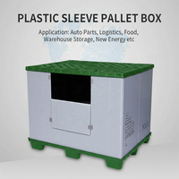Conteneurs de rangement en plastique pliables qui permettent de gagner de la place pendant le transport et le stockage