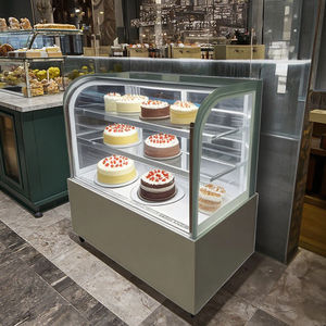 Réfrigérateur électrique en verre vintage de 0.9m Vitrine de crème glacée à température unique Mode de refroidissement par air Stockage de trempage des aliments - Product Image 1