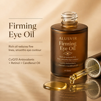 Huile Essentielle Contour des Yeux Anti-Âge Effet Raffermissant et Liftant, Hydratante et Repulpante, Atténue les Rides et Ridules, Marque Blanche