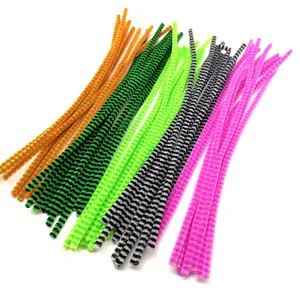 100Pcs DIY handmade material pipe cleaner colorful pipe cleaner fluffy sticks chenille stems