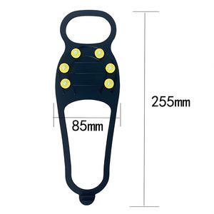 Nouvelles 1 paire de crampons à glace en TPE pour chaussures, installation facile, crampons à neige avec pointes antidérapantes pour la randonnée, l'escalade et l'utilisation hivernale - Product Image 2