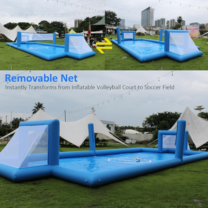 Large New <b>Inflatable</b> Volleyball and Football Court 2 in 1inflatable Water Game With Recreational Facilities - Product Image 2