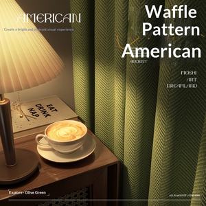 <span class=keywords><strong>Rideaux</strong></span> occultants modernes en velours vert matcha de luxe DaiRui pour chambre et salon, tissu épais haute précision - Product Image 3