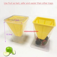 Piège à mouches à fruits en plastique non toxique et sans danger pour les enfants, avec appât aux fruits ou au jus, attrape-insectes