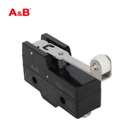 AB CM-1703 Micro-interrupteurs métalliques à levier à rouleau articulé court, interrupteur de fin de course homologué CE, 15A max. Courant AC250V SPDT IP40