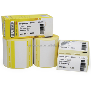 Tamaño personalizado 76mm x 53mm Papel adhesivo térmico directo Etiqueta <span class=keywords><strong>de</strong></span> medicina Código <span class=keywords><strong>de</strong></span> barras Etiqueta adhesiva Papel 76x53 Etiqueta térmica <span class=keywords><strong>de</strong></span> <span class=keywords><strong>farmacia</strong></span> - Product Image 2