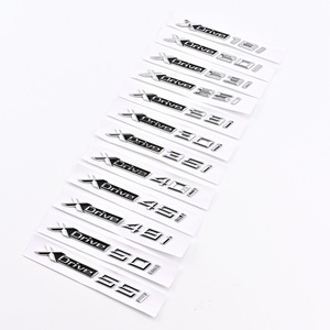 Pour <span class=keywords><strong>BMW</strong></span> série 5 voiture coffre Logo autocollant brillant noir ABS emblème pour 520i pour <span class=keywords><strong>BMW</strong></span> série 5 emblème lettre - Product Image 1