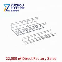 Plateau porte-câbles en treillis métallique galvanisé à chaud, support de câbles anti-rouille, pour pose de câbles industriels extérieurs Yuzhou Electric WM-HDG