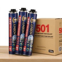 Mousse expansive en polyuréthane premium JUNBOM 501, isolation phonique pour l'installation et l'étanchéité des fenêtres et des portes, emballage personnalisé