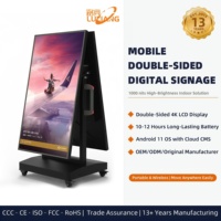 Pantalla Digital de Doble Pantalla de 43 Pulgadas para Publicidad en Estadios, Zonas de Aficionados y Tiendas, Brillo de 1000nits, Aluminio