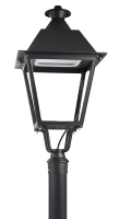 GREENER Lámpara de Jardín LED de Aluminio Fundido Tradicional de Alta Calidad, Impermeable IP65, AC 50W, Luz Blanca Cálida, Garantía de 3 Años, 140 Lúmenes