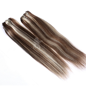 Extensiones de Cabello Humano Remy Chino 100% al por Mayor, con Clip, Cutícula Alineada, Doble Trama, Suaves, Sin Caída, Color Claro, Liso Natural. - Product Image 5