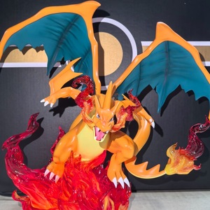 Figurine <span class=keywords><strong>Lumineuse</strong></span> Pokémon Charizard – Cadeau de Collection Anime, Modèle PVC Mignon, Ornement de Bureau - Product Image 6