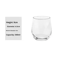 Verres à whisky très demandés 300ml 380ml 550ml 700ml – Gobelet en verre simple paroi effet cristal, résistant à la chaleur pour usage domestique et jus de fruits