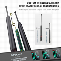 Système de microphone sans fil quadri-main Gooermi MIC-DP40, véritable diversité