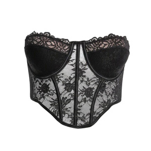 Sujetador Deportivo HAGO con <span class=keywords><strong>Tirantes</strong></span> Finos <span class=keywords><strong>de</strong></span> Encaje, Ropa Interior Sexy para Mujer, Acolchado Antibacteriano <span class=keywords><strong>de</strong></span> Nailon, Ajuste Delgado - Product Image 4