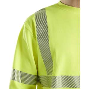 BLAKLADER - 308717623300L Sweat-shirt Multinorm haute visibilité Jaune-VÊTEMENTS DE TRAVAIL ANTIFLAMME EAN 7330509725917 - Product Image 4