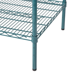 Étagère métallique à 5 niveaux, 250 kg, revêtement époxy vert, robuste, homologuée NSF, système de rayonnage de stockage d'entrepôt - Product Image 5