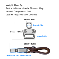Porte-clés multifonctionnel en titane, pendentif portable d'extérieur, EDC, anti-perte, support de clés de voiture, DIY, industriel, OEM, ODM