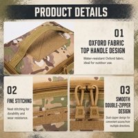 Pochette tactique personnalisée avec logo, sac utilitaire Molle, durable, imperméable avec fermeture éclair pour la chasse en plein air, le tir, la randonnée, le camping