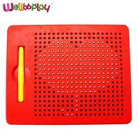 Tableau magnétique de mini magpad dots Magnet Beads Board Doodle Drawing Toys Colorful Memo Board
