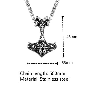 yunnique Thor's Hammer Keychain Zinc Alloy Unisex Pendant Gift Nordic Style - Product Image 4