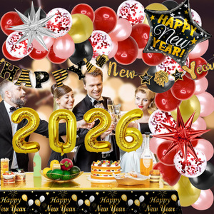 Año Nuevo 2026 Globos de víspera Globos de decoración de fiesta de vacaciones para Nochevieja Suministros promocionales para fiestas de Nochevieja - Product Image 6