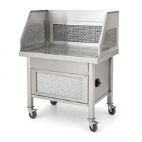 Table de travail portable avec aspiration latérale pour soudeur, banc de ponçage en acier inoxydable, machine de nettoyage d'air pour atelier