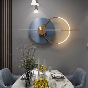 Peinture murale en métal 3D avec éclairage LED, décoration de luxe pour salon, peinture acrylique haute définition avec impression UV, décoration en cristal - Product Image 6