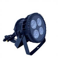 Lampu Sorot LED COB Tahan Air IP65 4X50W Daya Tinggi RGBW CRI80 DMX4/8 Dapat Diredupkan Pencahayaan Panggung Dukungan OEM