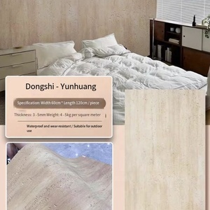 Travertin romain linéaire économique, pierre flexible abordable pour les travaux de décoration extérieure à grande échelle - Product Image 1