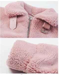 Produttori di abbigliamento per bambini cina <span class=keywords><strong>rosa</strong></span> bambini inverno neonata cappotto di pelliccia Casual - Product Image 3