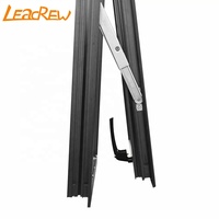 Fenêtre à persiennes insonorisée Leadrew, standard australien, à cadre en aluminium, avec système de levage vertical par chaîne