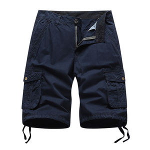 Short Cargo d'été Slim pour homme, <span class=keywords><strong>Bermuda</strong></span> <span class=keywords><strong>Chino</strong></span> tissé 100% coton, poches multiples - Product Image 5