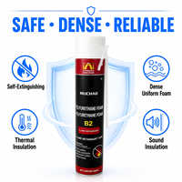 Colle mousse polyuréthane monocomposant A22 300ML certifiée A+ à prise rapide, mastic PU ignifuge pour l'ingénierie coupe-feu