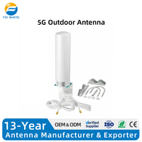Antenne extérieure MIMO longue portée 15dBi 600-6000MHz, polarisation verticale omnidirectionnelle, antennes de communication pour amplificateur de signal IP67