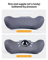 2025 Usine Directe Ergonomique Mousse À Mémoire Lombaire Oreiller Chaise De Bureau Siège Dos Coussin De Soutien avec Housse Amovible Soulagement De La Douleur