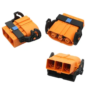 Orange high voltage insulated energy storage 8mm three-core connector affordable